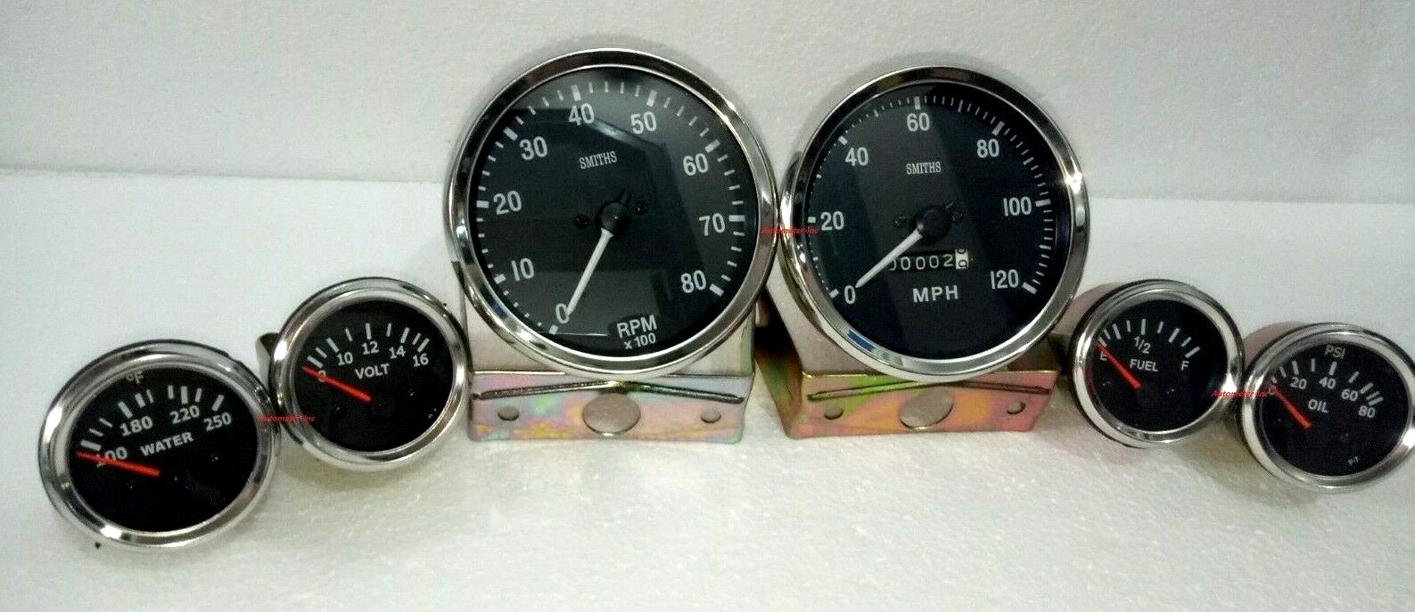 Smiths 52mmTemp+Oil+Volt+Fuel+Speedo+Tacho 100 mm B/C