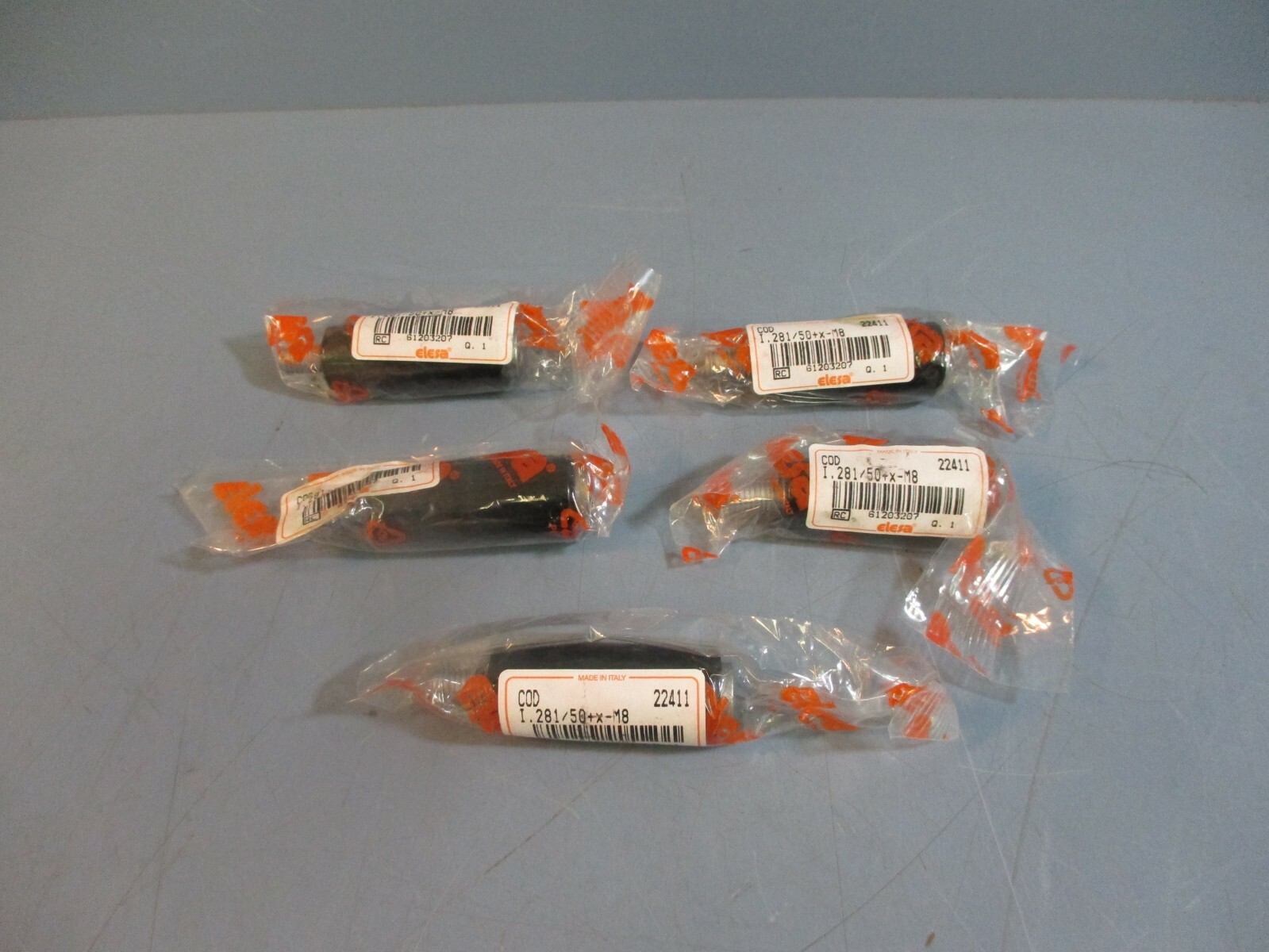 Elesa COD I.281/50+X-M8 Cylindrical Revolving Handles LOT OF 5