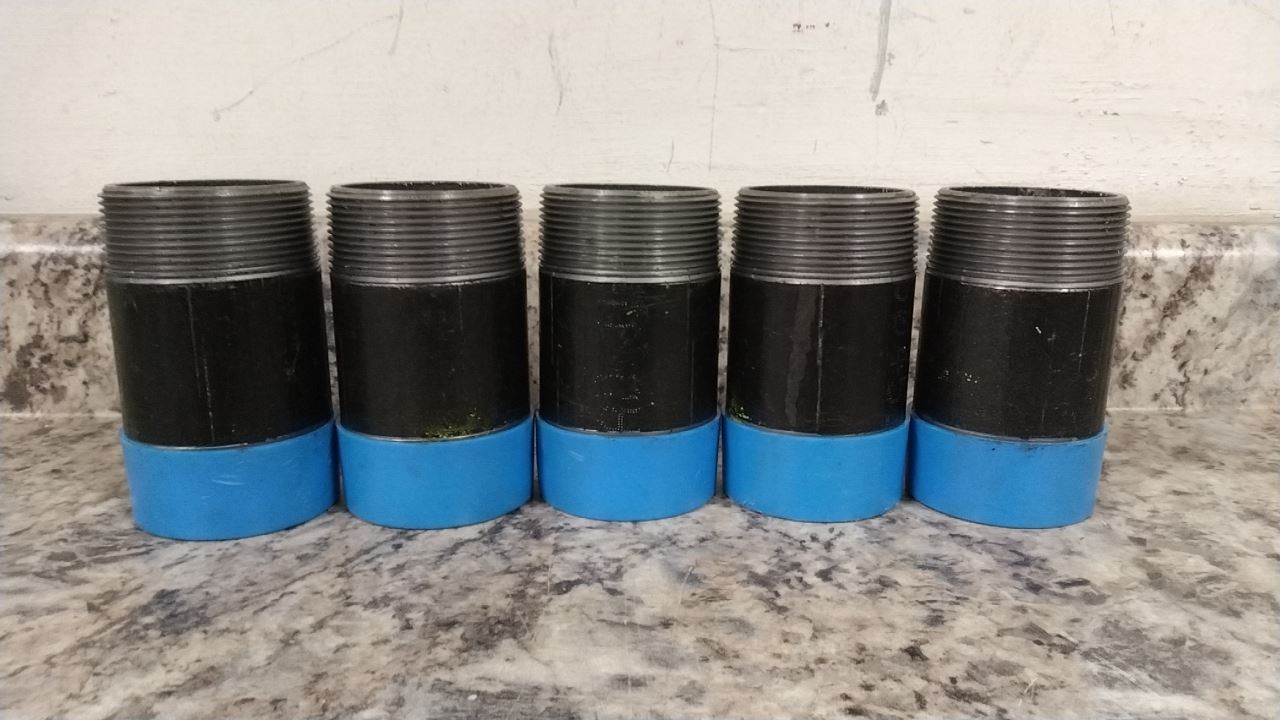 Brand Name 4073N176 5 Pk 4 In L Thick-Wall Steel Threaded Pipe