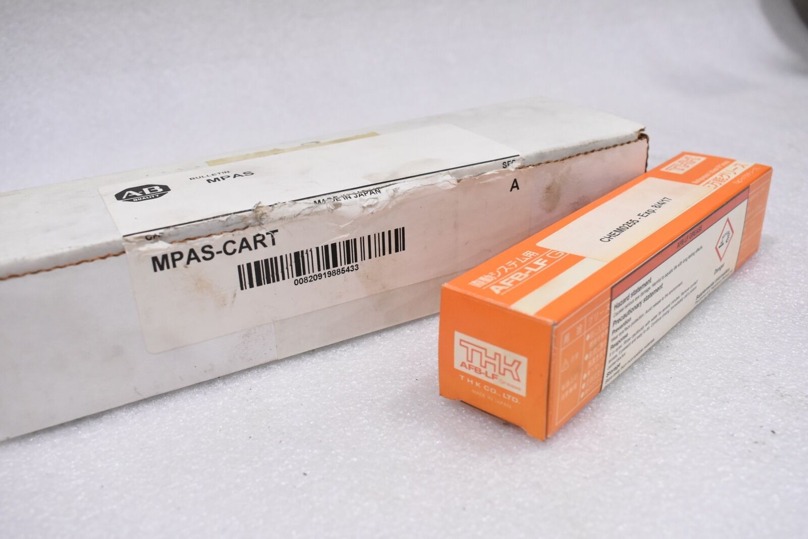 ALLEN BRADLEY THK MPAS-CART, AFB-LF LITHIUM GREASE, EXP 8/4/17, MADE IN JAPAN