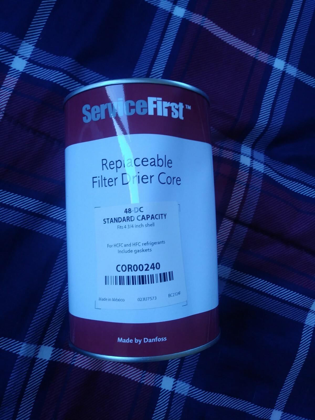 SERVICE FIRST COR00240 REPLACEABLE CORE DRIER 48-DC STANDARD CAPACITY NEW
