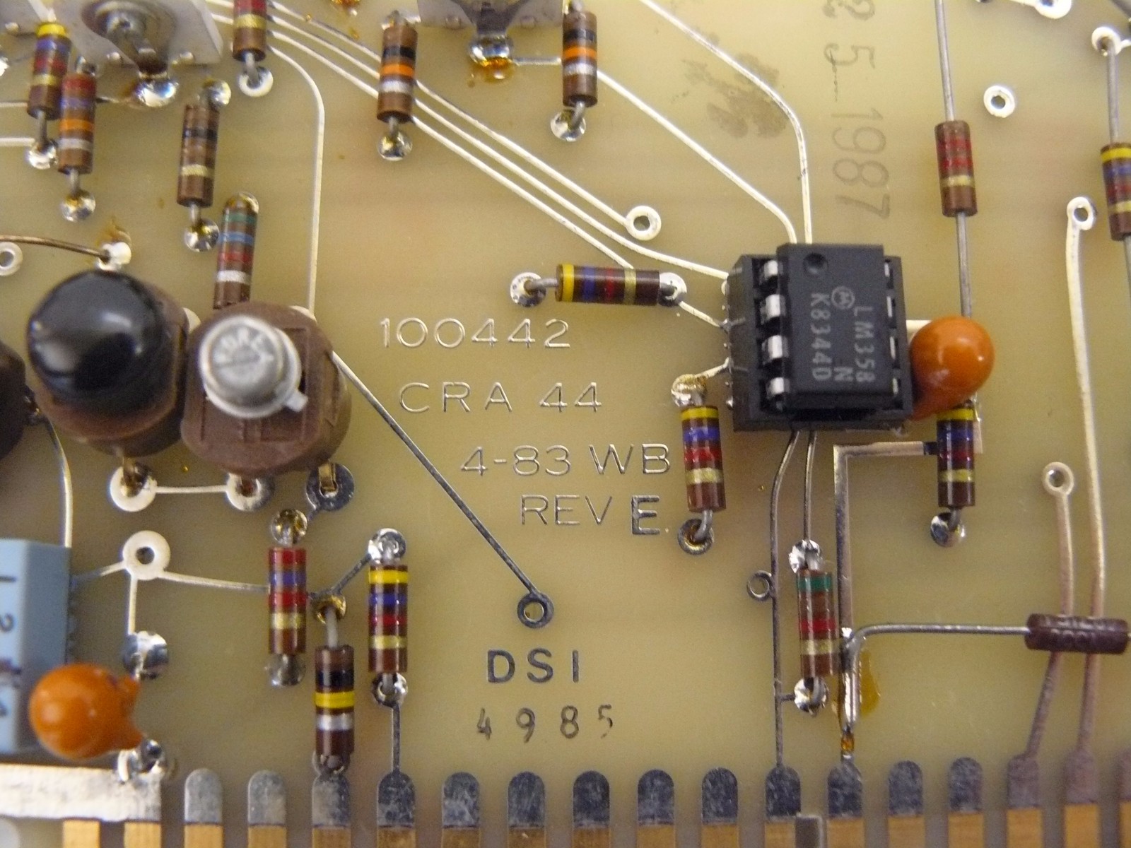 N.M.C 82394 PRINTED CIRCUIT BOARD MATCODE 024-42549 100442 CRA 44 4-8S WB REV E