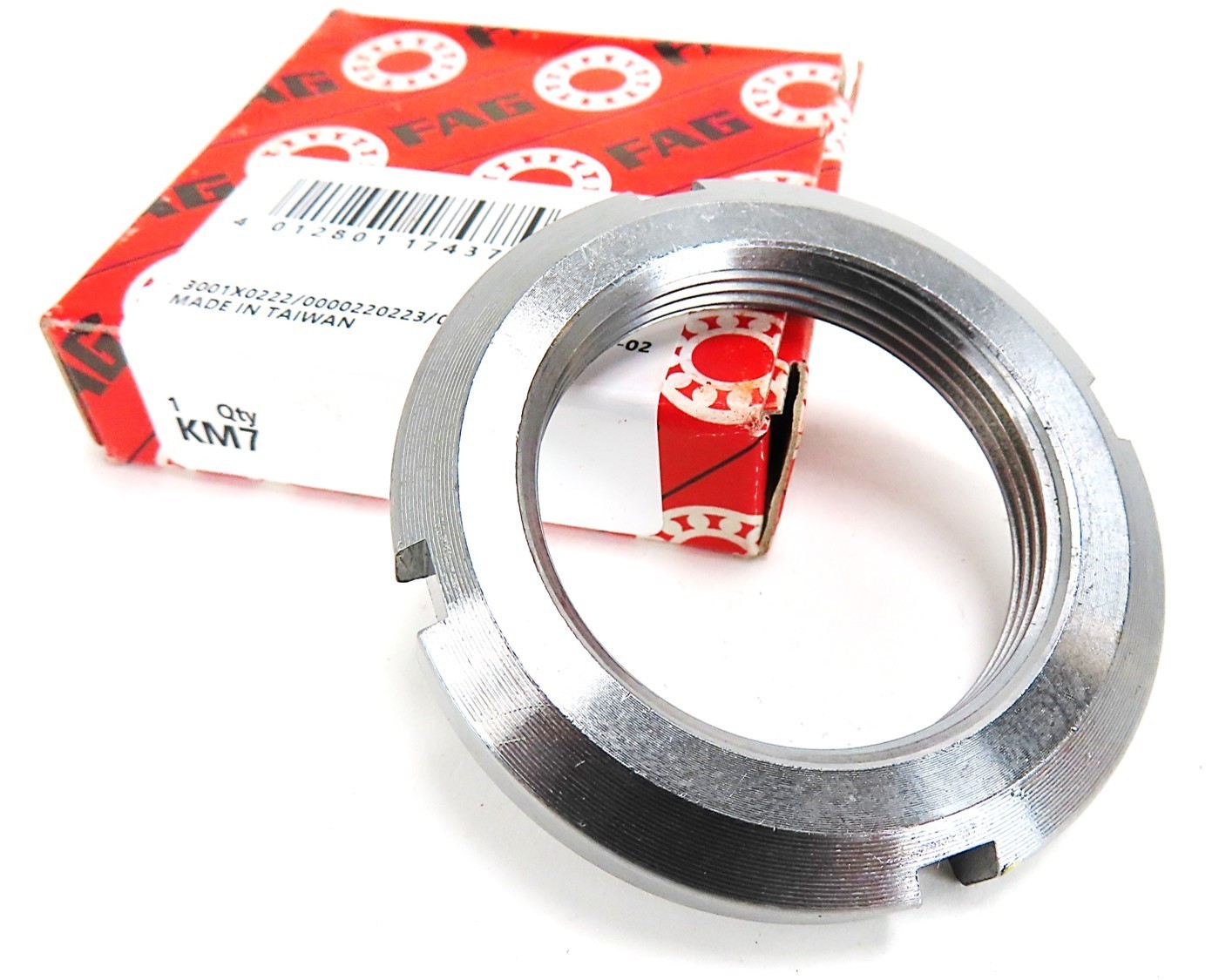FAG KM7 Slotted Bearing Lock Nut M35x1.5 52 mm OD DIN 981 NEW IN BOX