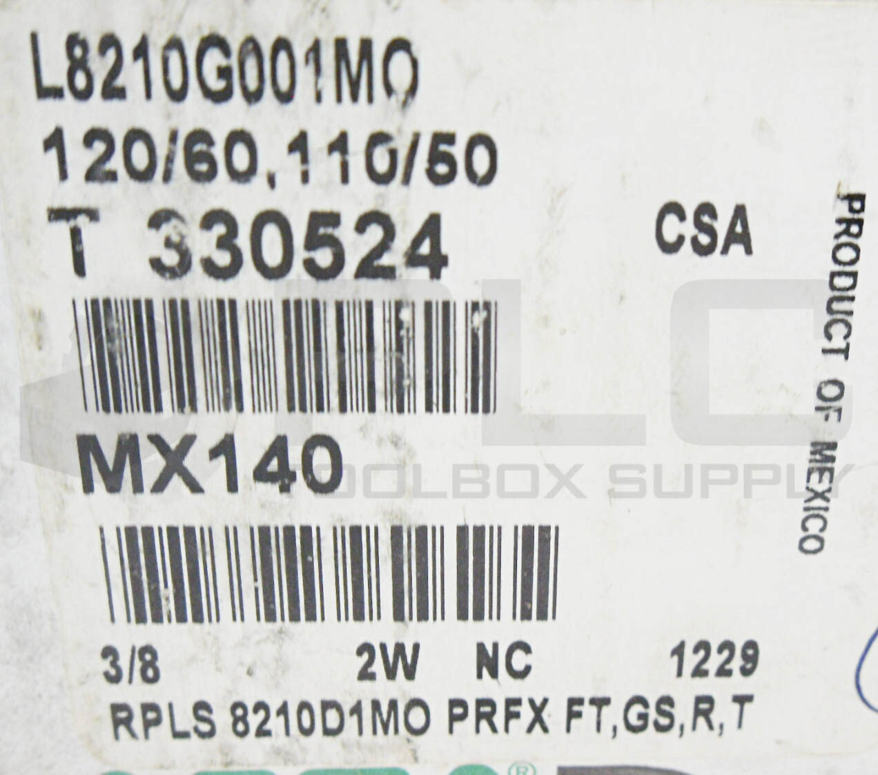 NEW ASCO RED-HAT L8210G001M0 VALVE, 3/8″ NPT, 120V/60Hz 110V/50Hz L8210G001MO