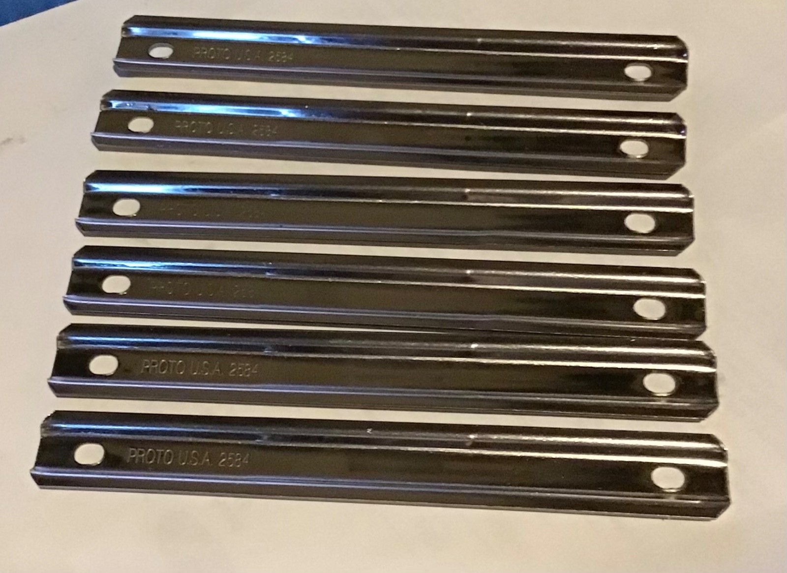 6 New PROTO J2584 Socket 1/4” Rail – Steel Chrome **Free Shipping **