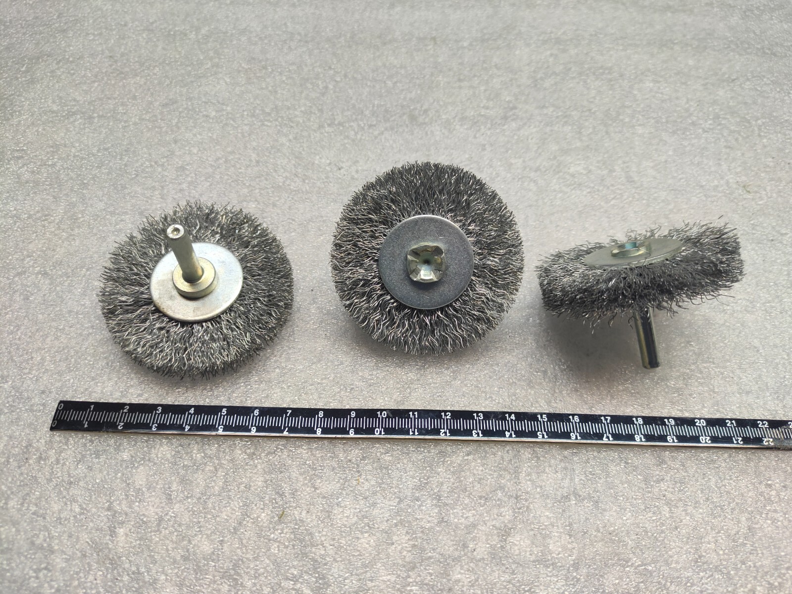 3x 60mm Stainless Steel Wire Corrugated Disc Brush for Mechanics