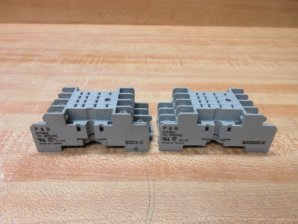 Potter & Brumfield 27E894 Tyco Relay Socket (Pack of 3)
