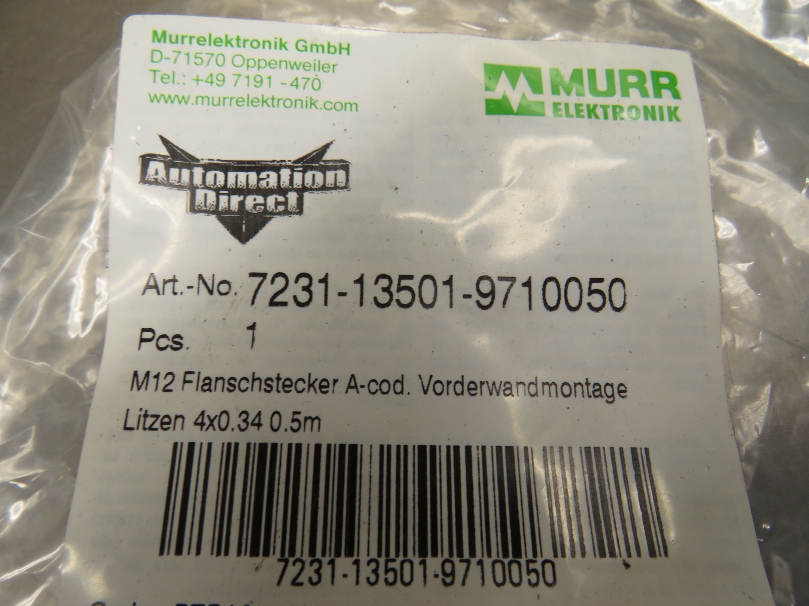 Murr Elektronik AutomationDirect 7231-13501-9710050