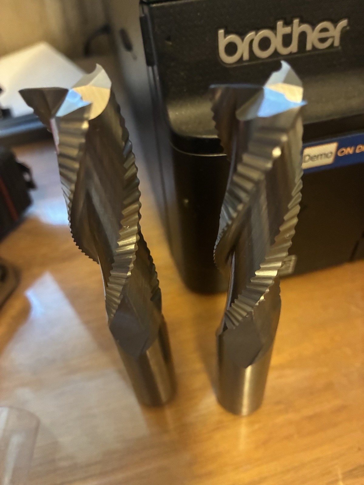 2 Vortex 1680 Solid Carbide 3 Flute Upcut Rougher Spiral Router Bits