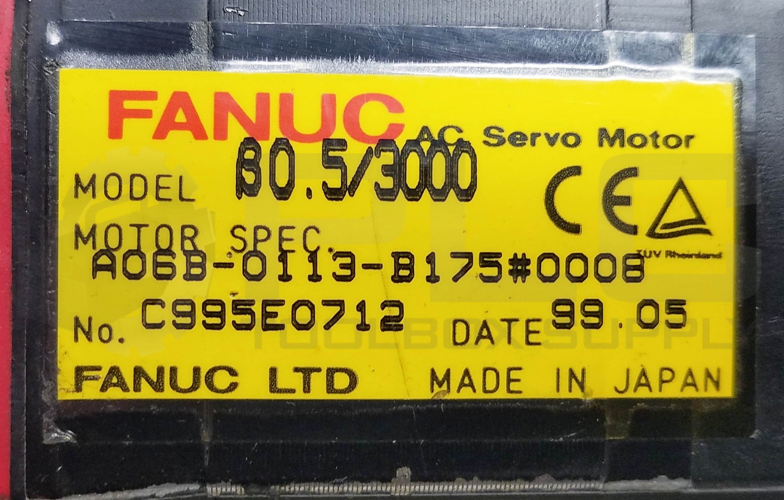 FANUC A06B-0113-B175#0008 AC SERVO MOTOR 0.2kW 3000RPM