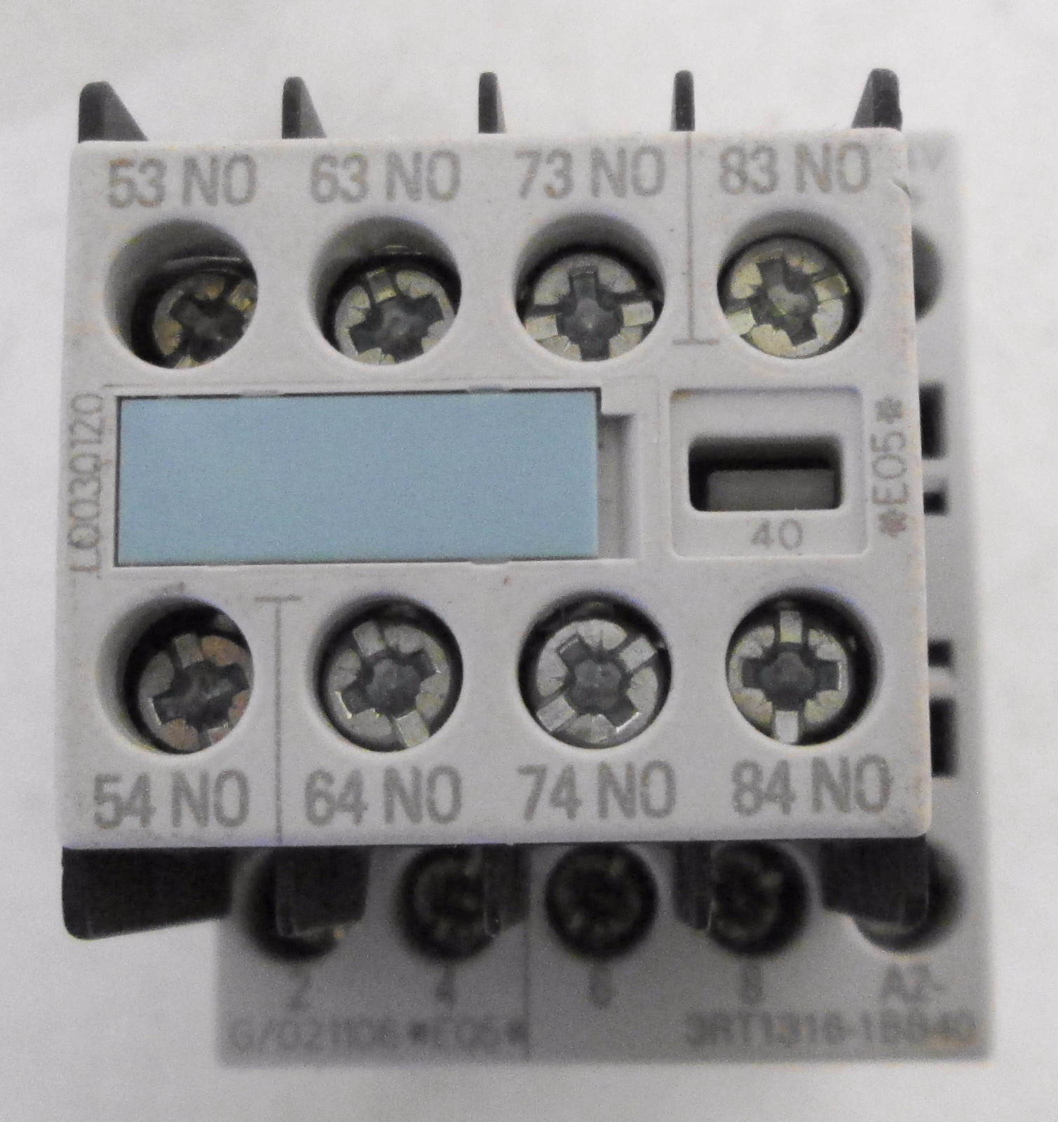 Siemens 3RT1316-1BB40 Contactor with 3RH1911-1FA40 Auxiliary Contact