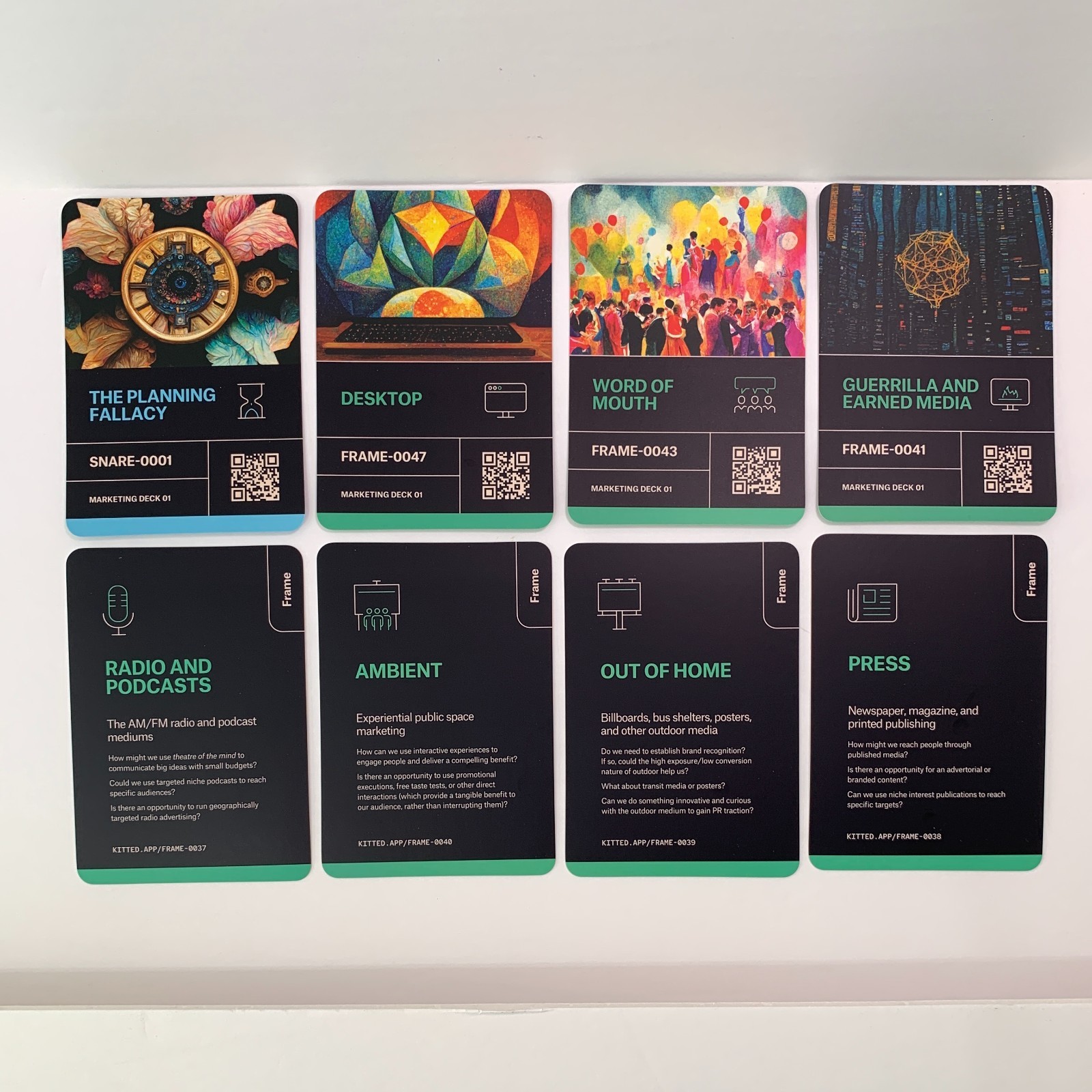 Kitted Personal Development Cards Professional Thinking Tools – SET OF 5 DECKS