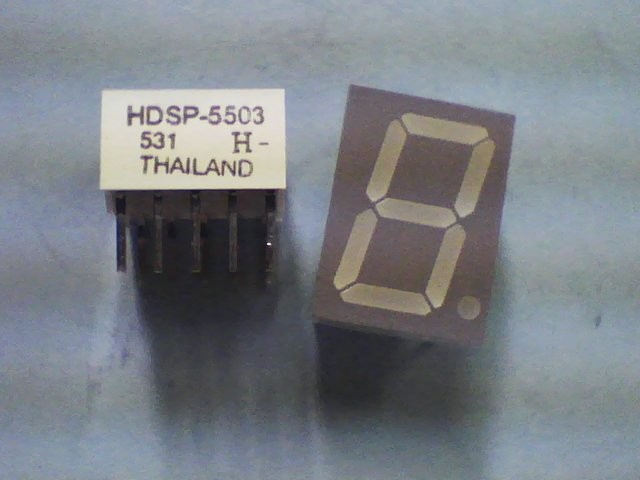 Avago HDSP-5503-GG000 Qty of 15 per Lot LED Displays Accessories Red 626nm 0.5