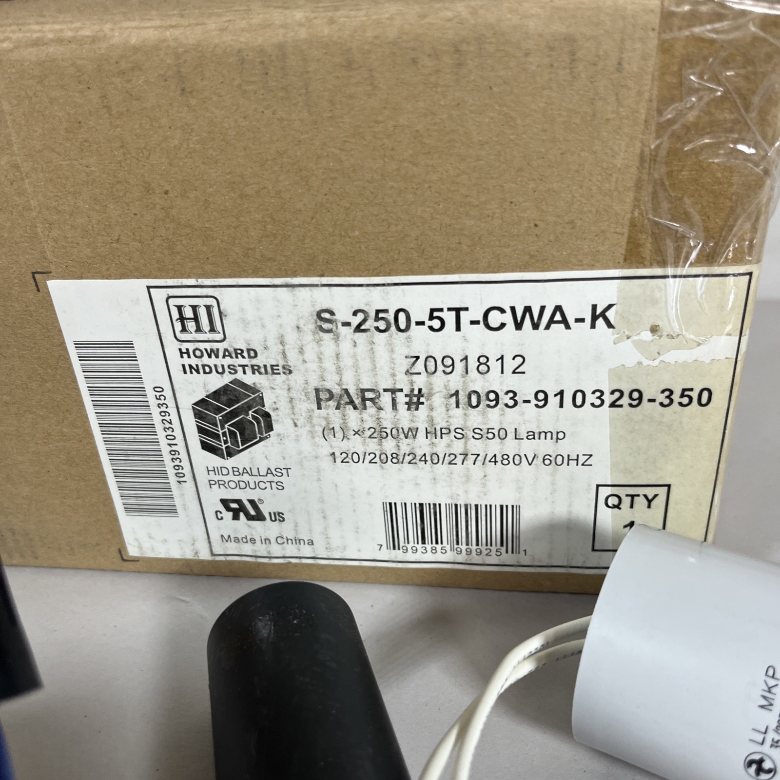 Howard Industries S-250-5T-CWA-K Ballast Assembly Part # 1093-910329-350 – NIB