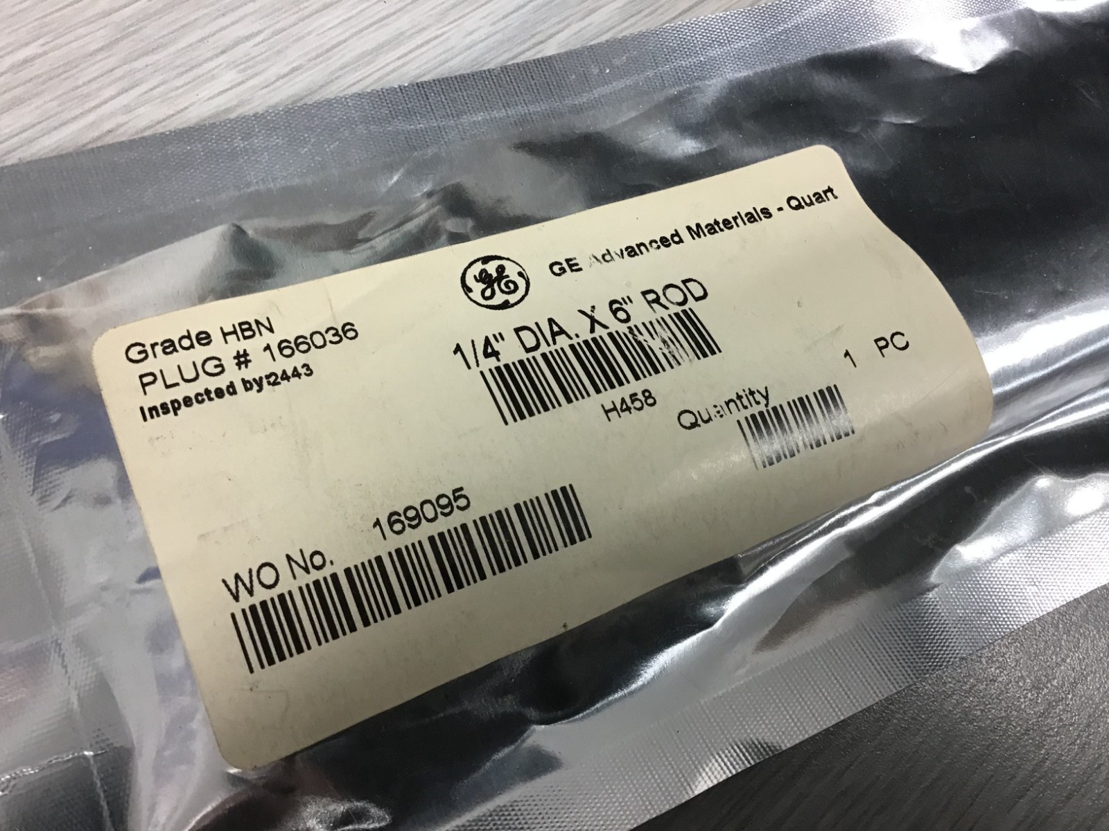 GE Advanced Materials Boron Nitride 1/4″ DIA X 6″ ROD