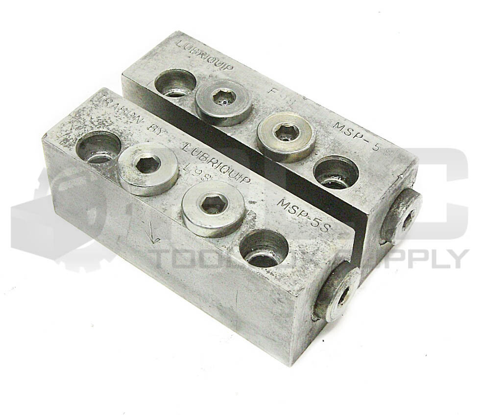 LOT OF 2 LUBRIQUIP TRABON MANZEL MSP-5S DIVIDER VALVE