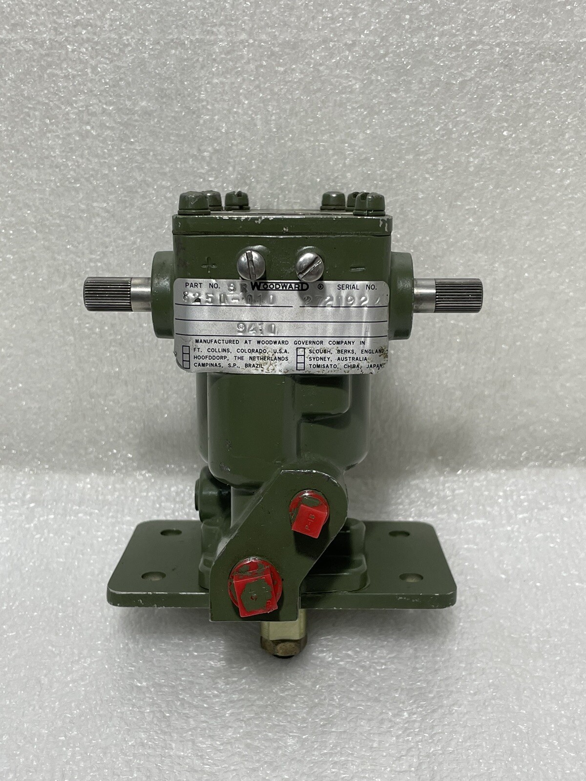 Woodward ~ Actuator Hydraulic Governor ~ SR 8250-010 ~ Type 2301