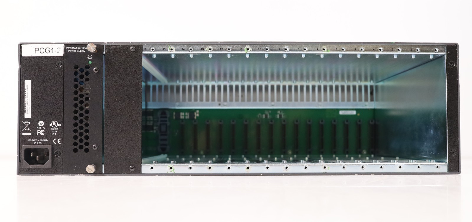 Extron PowerCage 1600 Enclosure Controller 16-Slot 3U Fiber Chassis