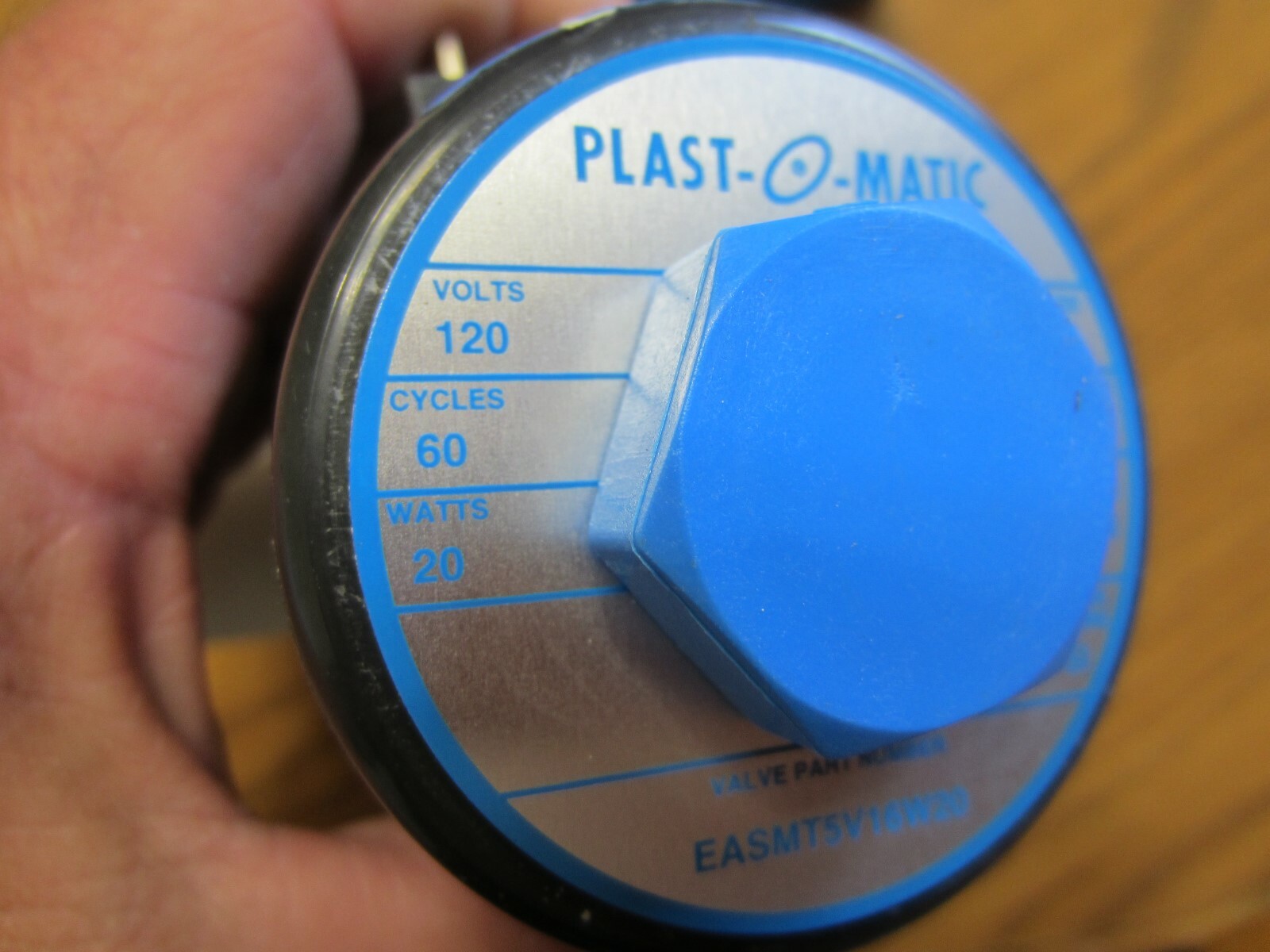 New True Blue Plast-O-Matic EASMT5V16W20-PP Solenoid Valve