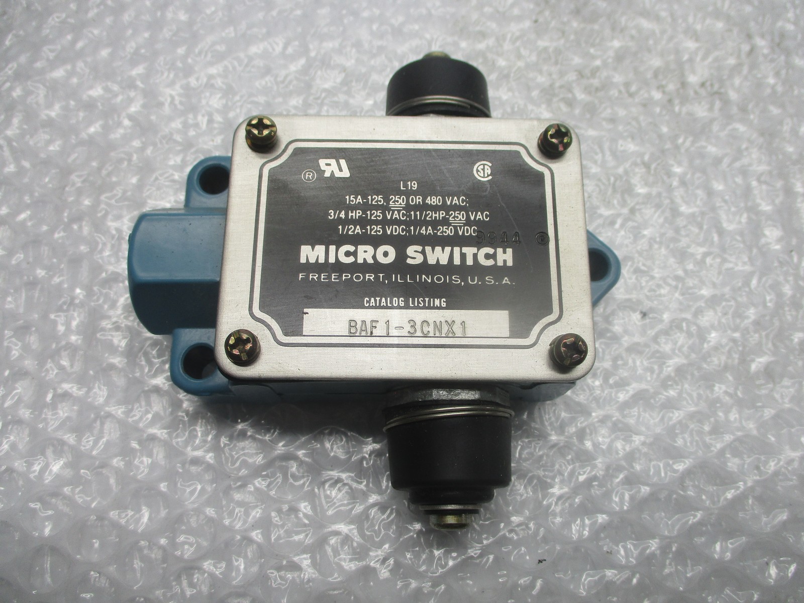 MICROSWITCH BAF1-3CNX1 SWITCH NSNP