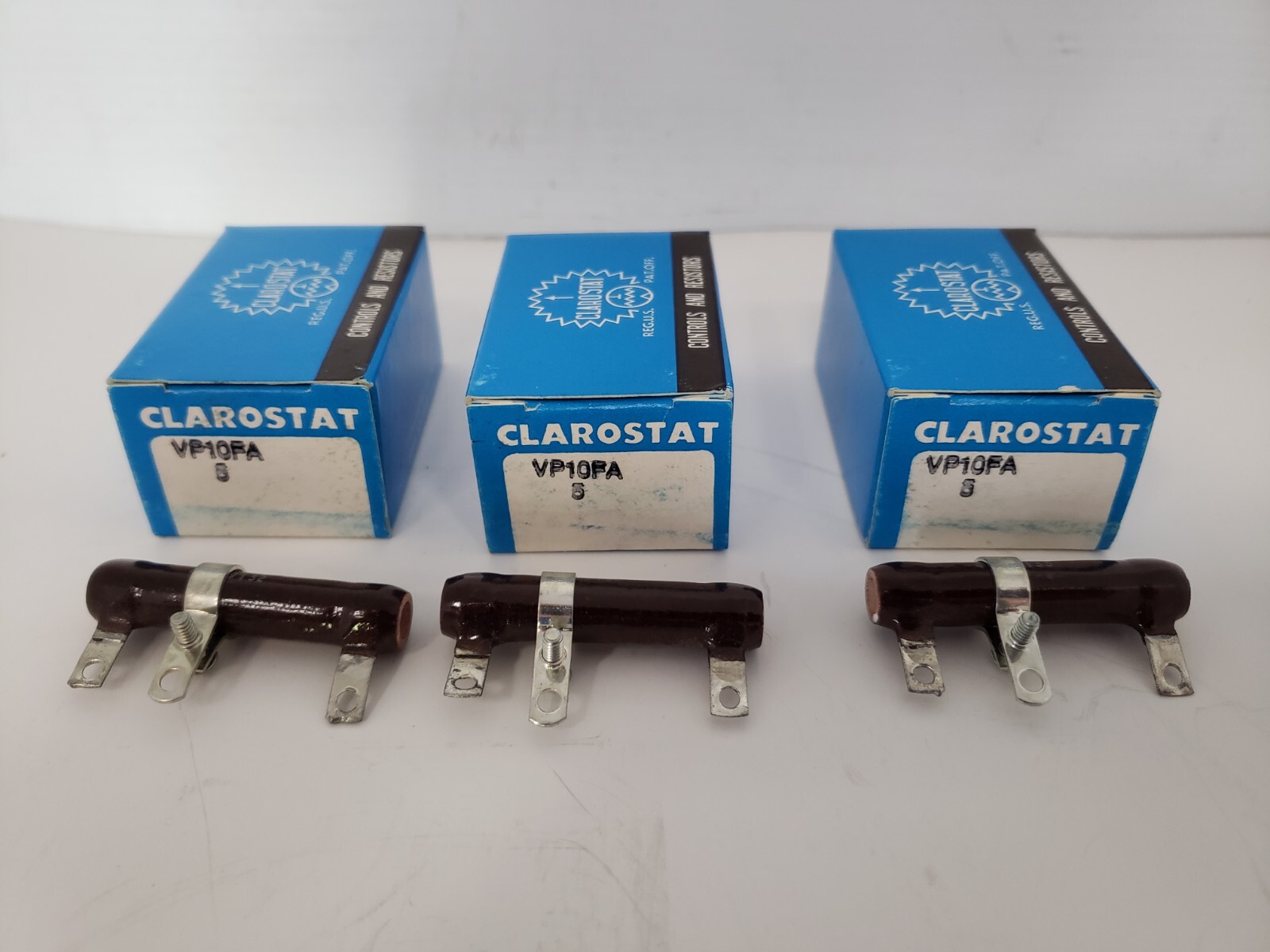 CLAROSTAT VP10FA RESISTOR WIREWOUND 5 OHMS (LOT OF 3) NIB