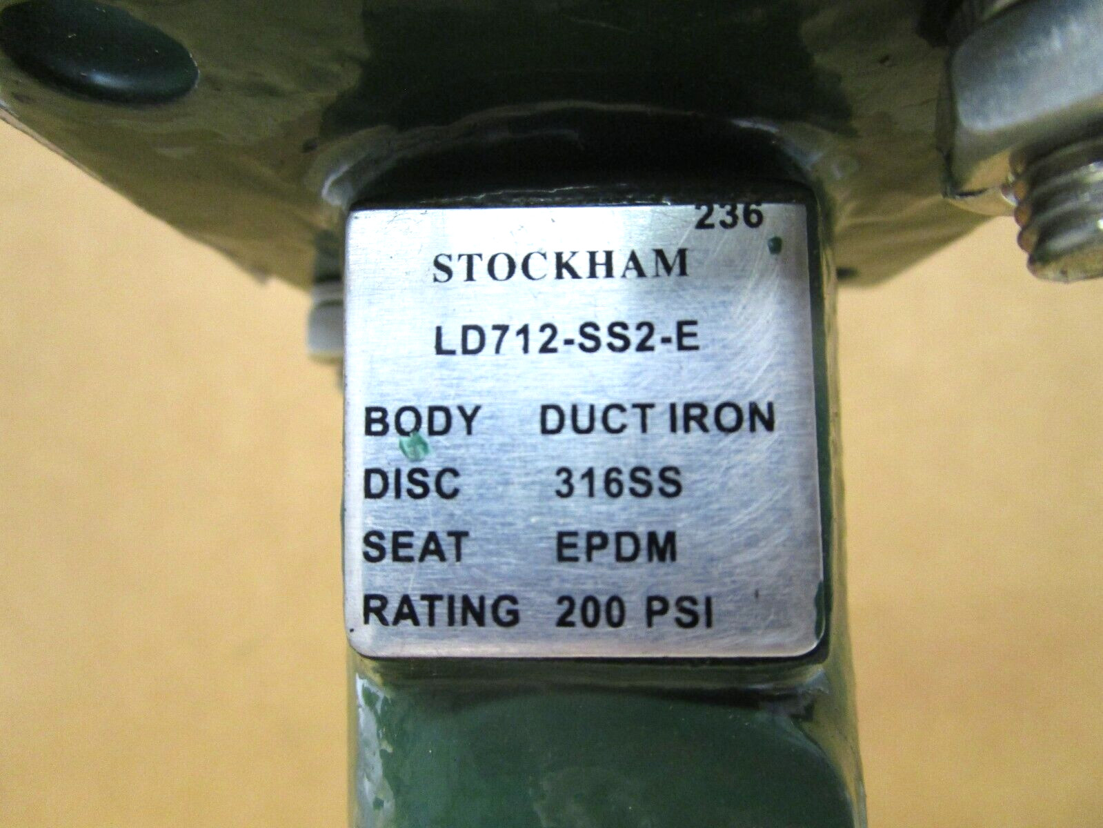 Stockham LD712-SS2-E 3″ Lug Valve Duct Iron Body 200 PSI 48132AES