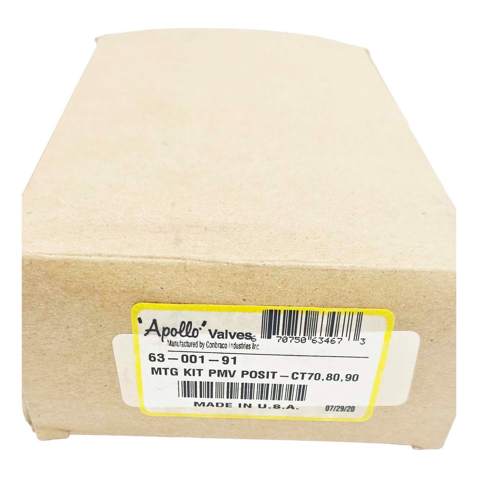 Apollo Valves 63-001-91 Mounting Kit PMV POSIT CT70,80,90