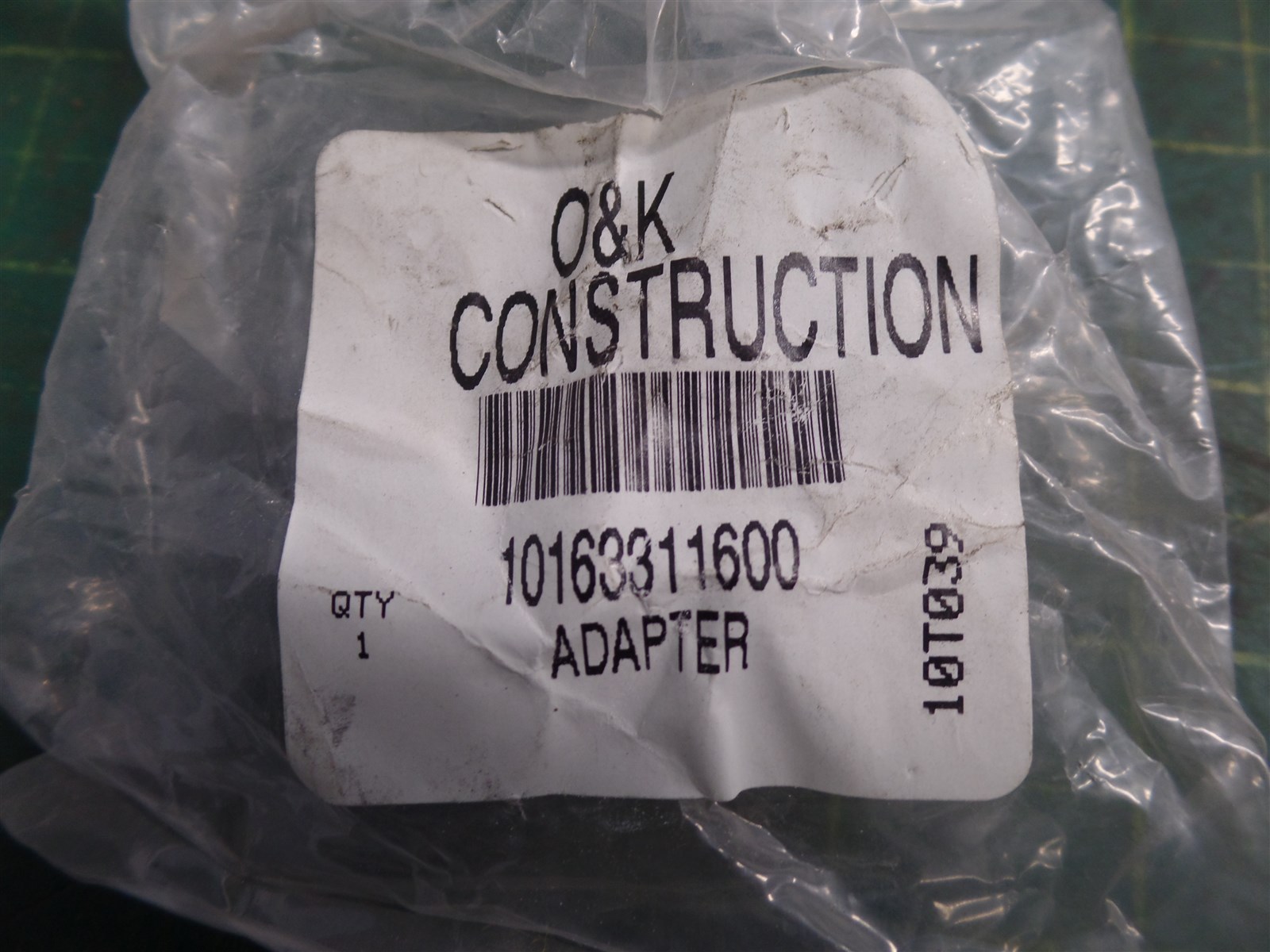 GENUINE TROJAN O&K 10-163311600 ADAPTER, TEREX 10-163311600, N.O.S, SET OF 3 !!!
