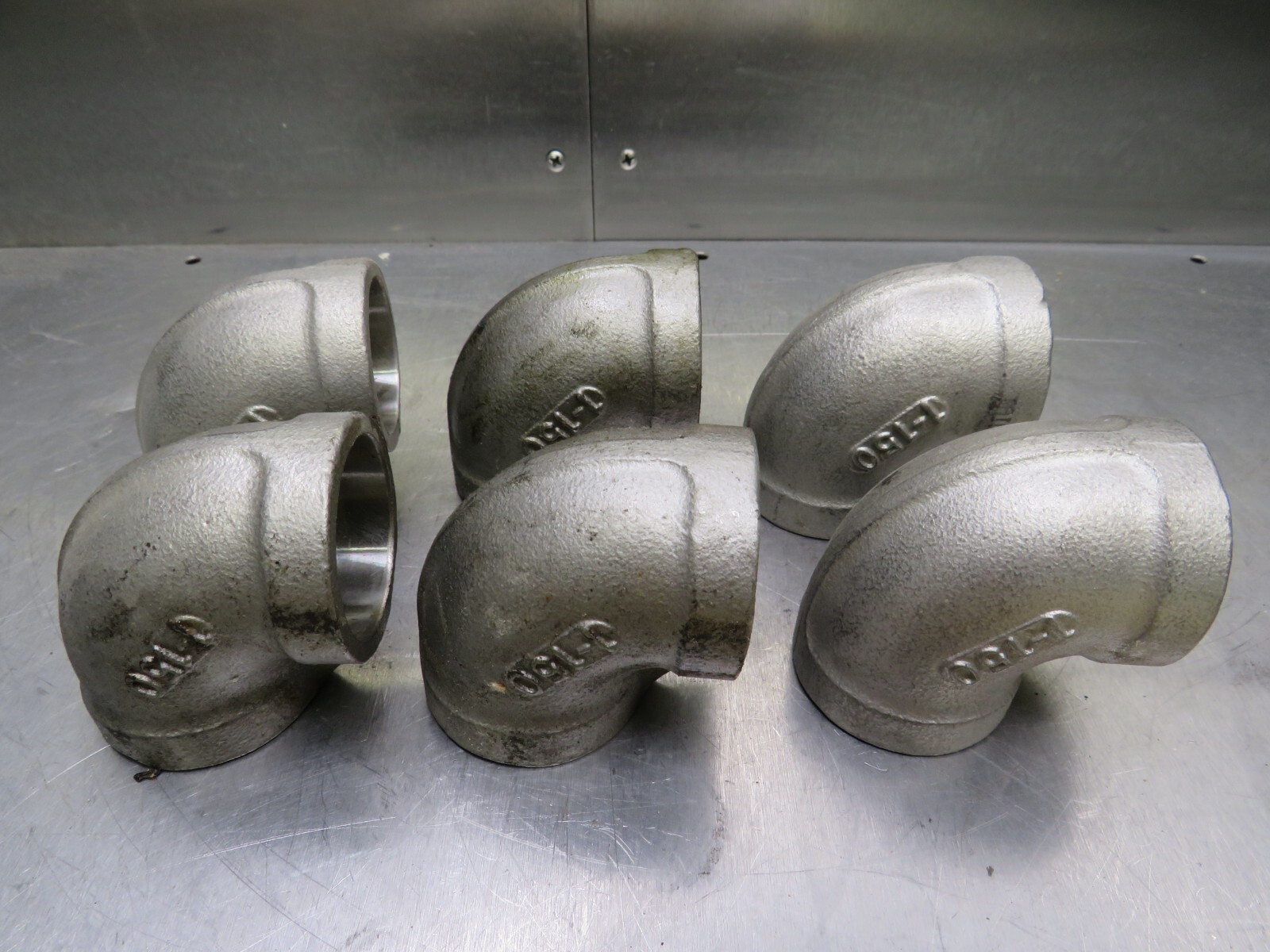 150# 1″ 316SS 90 Degree Elbow Coupling Socket Weld Lot of 6!