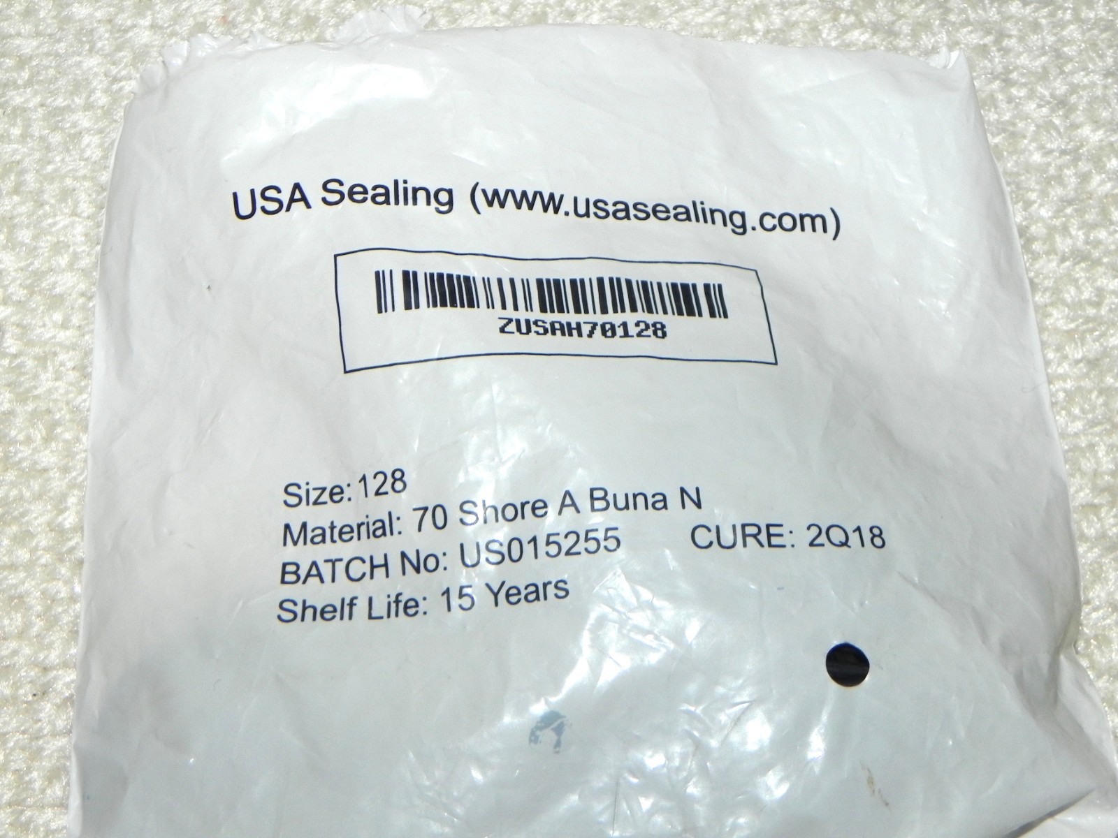 50) O rings #128 Material 70 Shore A Buna N, 1-1/2″ID x 1-11/16″OD x 3/32″ Thick