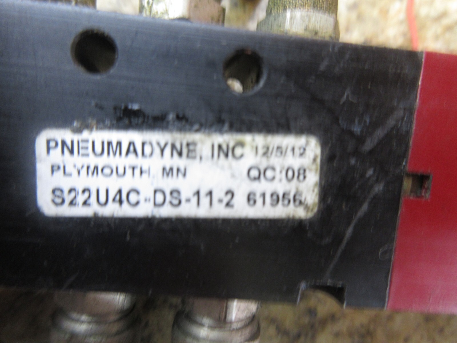 PNEUMADYNE VALVE S22U4C-DS-11-2 61956 08