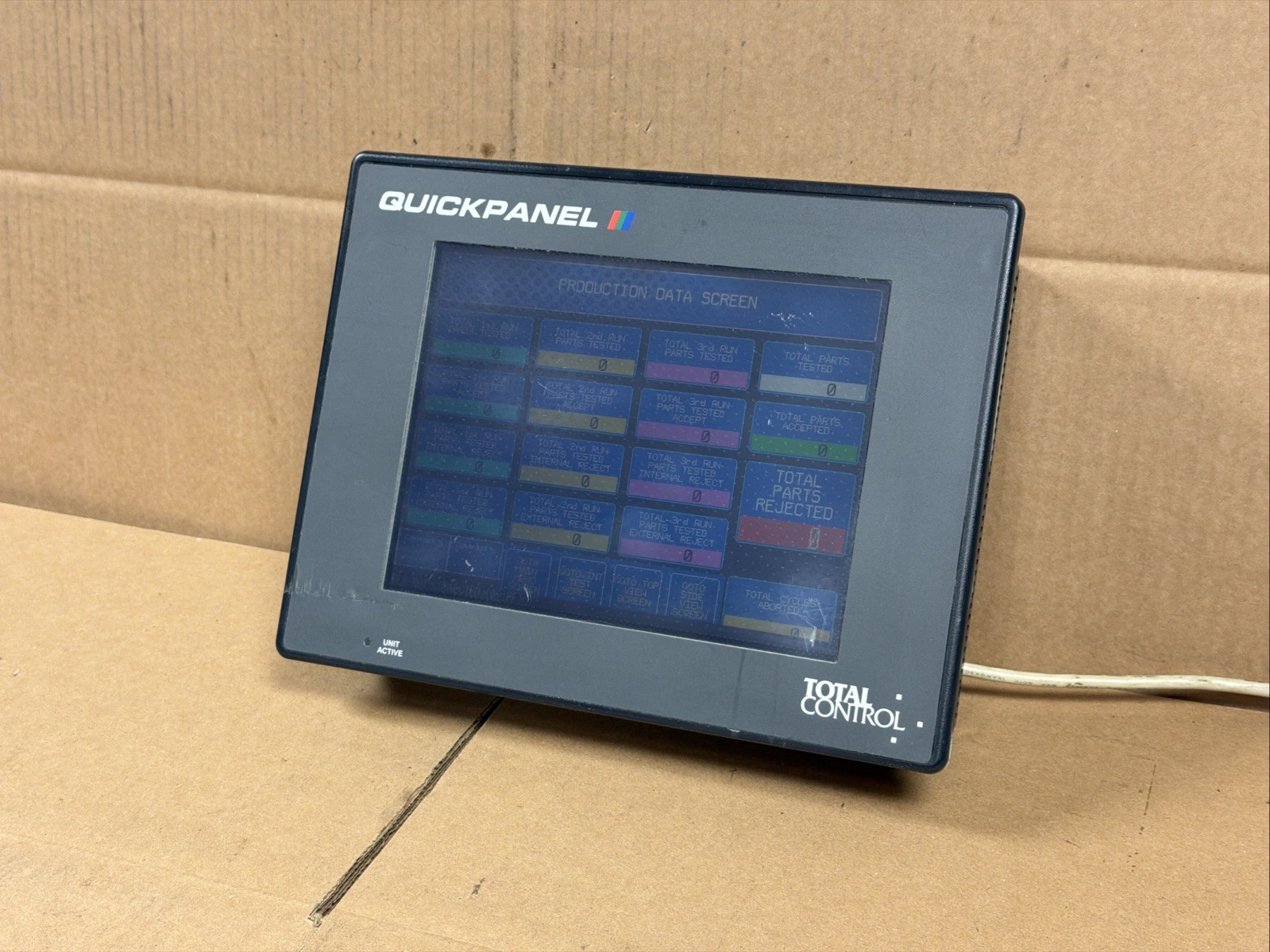 TOTAL CONTROL QPI31200S2P-B QUICKPANEL Touch Panel 10.5″ 120V WARRANTY FAST SHIP