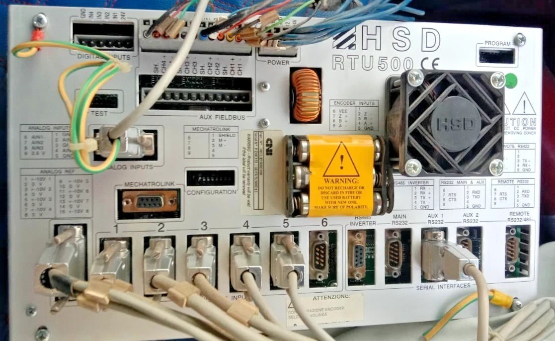 The HSD RTU500 CNI (P/N: H0112D500D100) modular Remote Terminal Unit