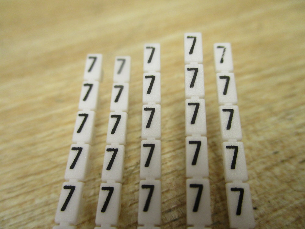 Sprecher+Schuh V7-MP5-7 Terminal Marker Cards V7MP57 (Pack of 4)