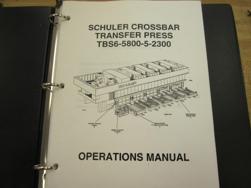 Schuler TBS6-5800-5-2300 Manual TBS6580052300