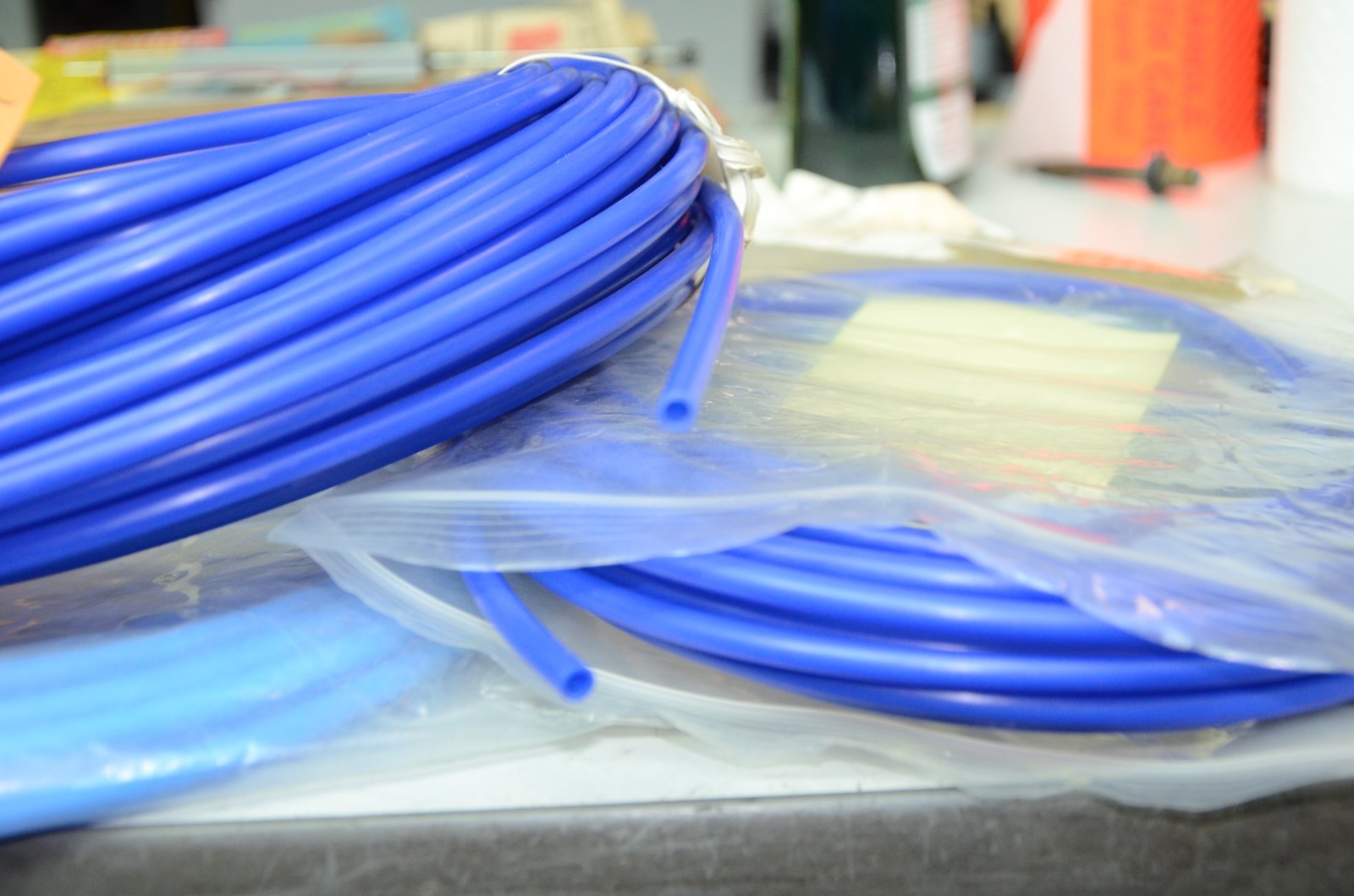 1/4″ OD Lot of 3 Qty Polyethylene Air Tubing 170 Feet Total Blue New Open Box