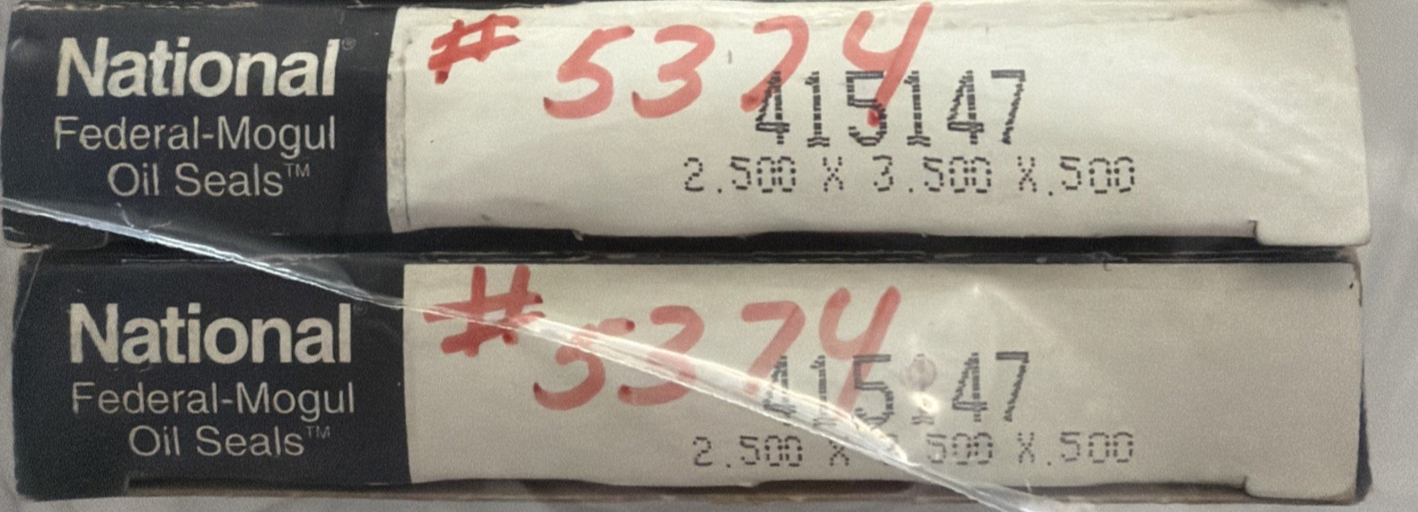 Federal Mogul 415147 National Oil Seals 2.500×3.500×0.500 NOS Lot Of 2