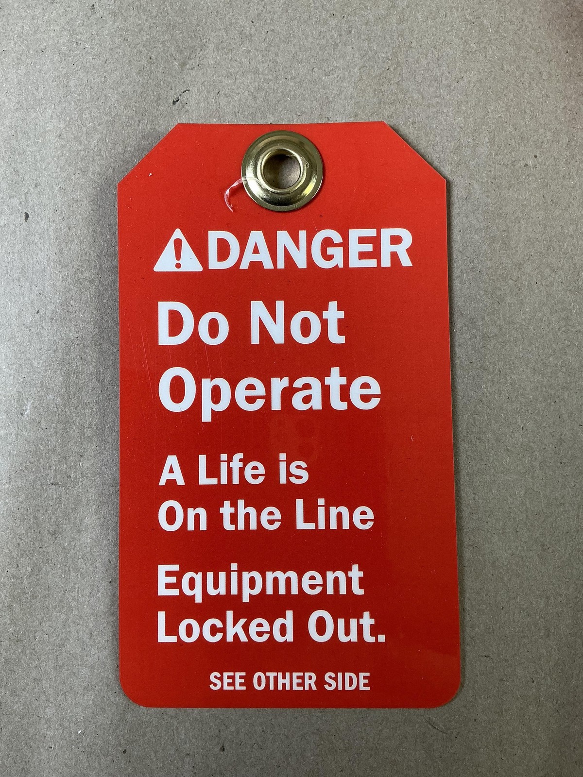 Lot 25 Lockout Tag 2-sided ANSI Danger Safety Tags Do Not Start Operate TG-0895