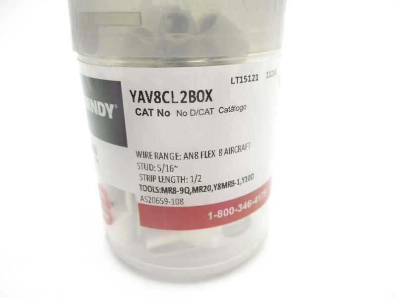 BURNDY YAV8CL2BOX (APPROX 50PCS) NSMP
