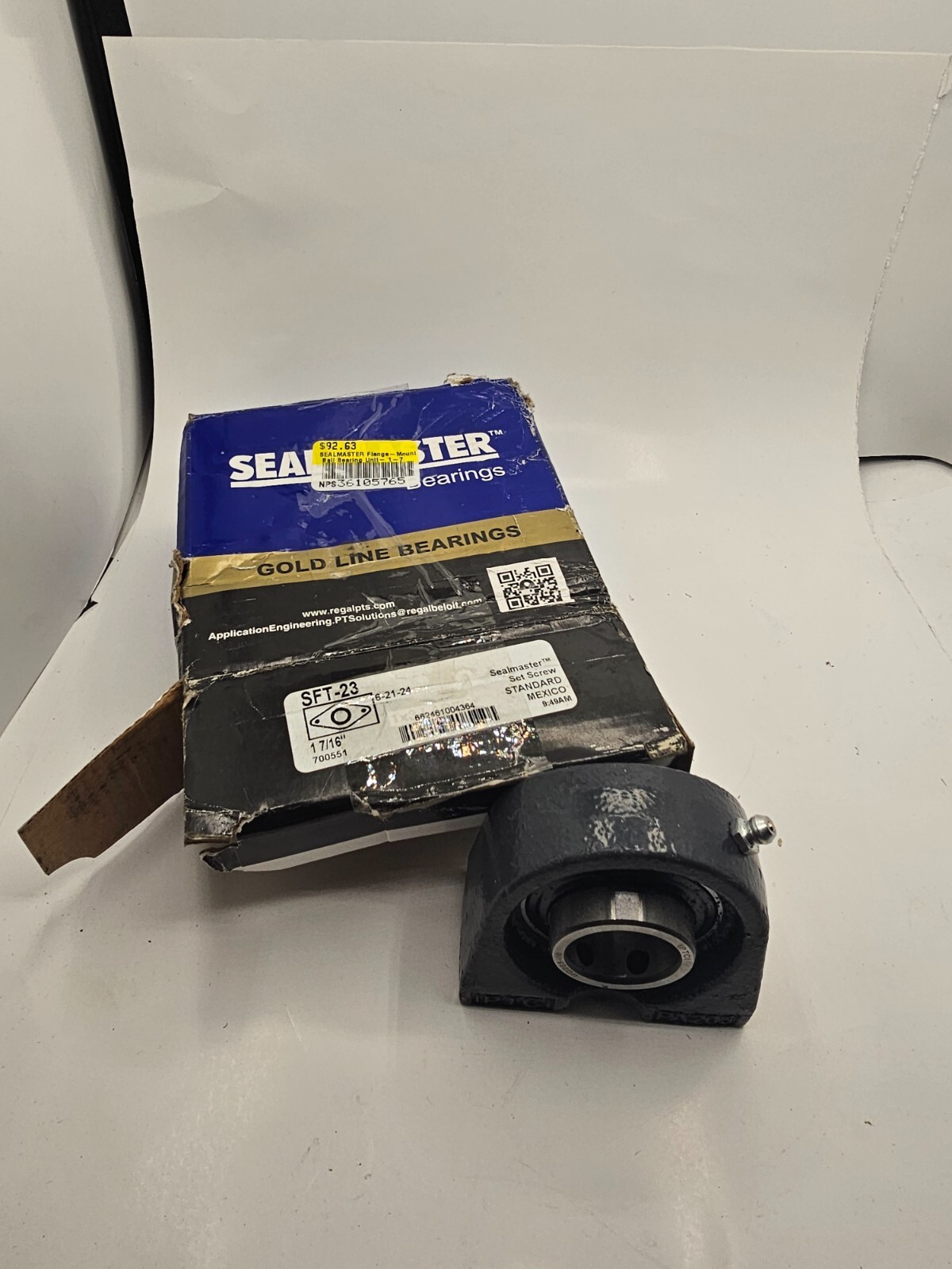 IPTCI Pillow Block Bearing PA205 UC205-16 Black Silver Heavy Duty