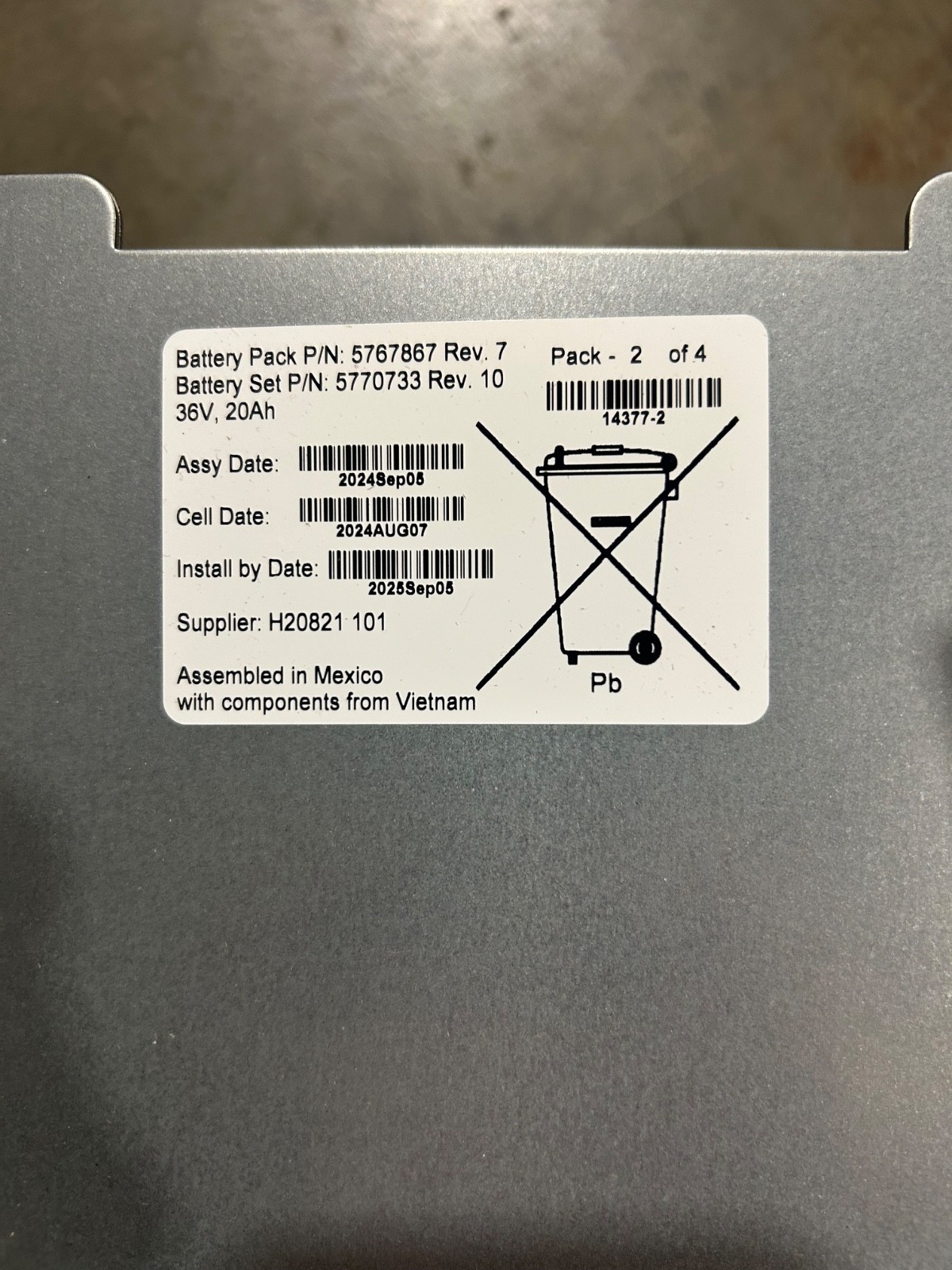 GE Optima 4-pack Battery Pack 5767867