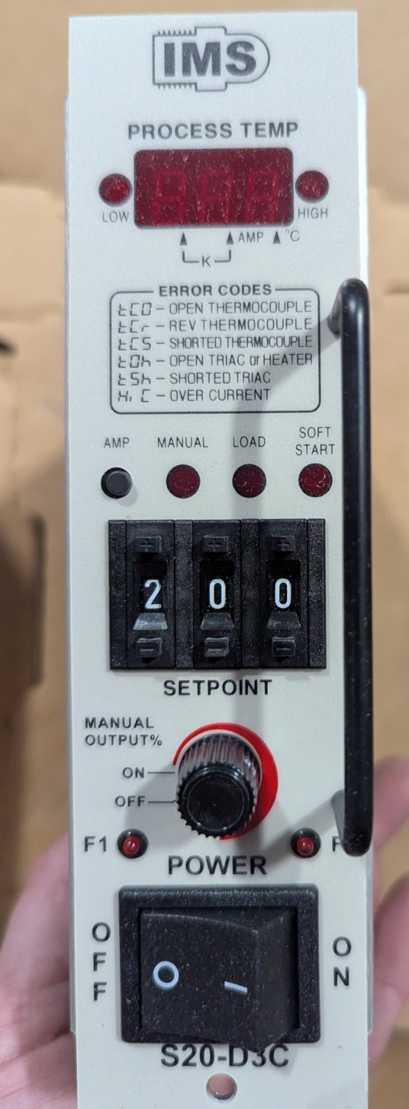 INTERNATIONAL TEMPERATURE CONTROL S20-D3C / S20D3C (USED)