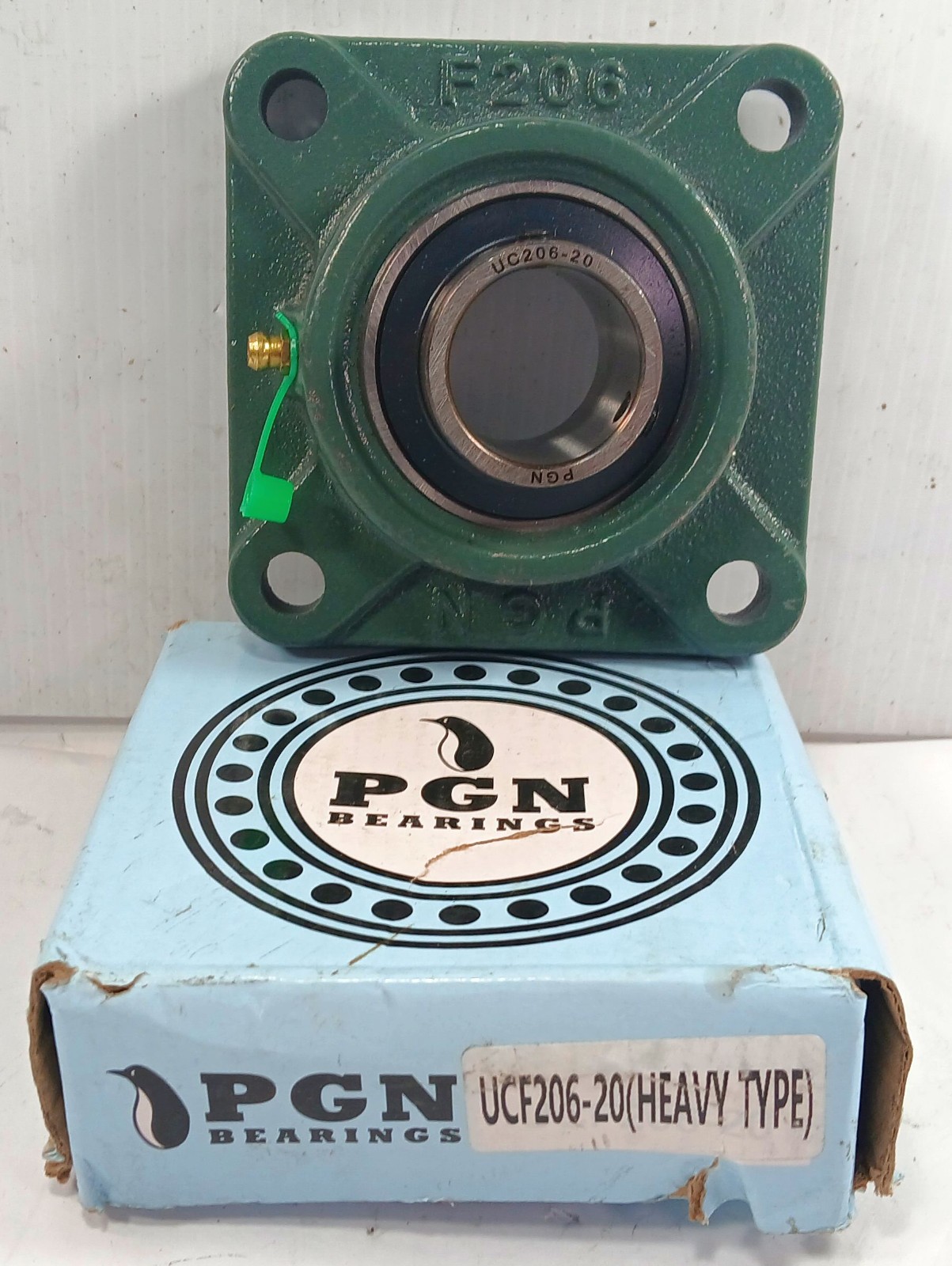 1 NEW PGN UCF206-20 4 BOLT FLANGE PILLOW BLOCK BEARING NIB/NNB ***MAKE OFFER***