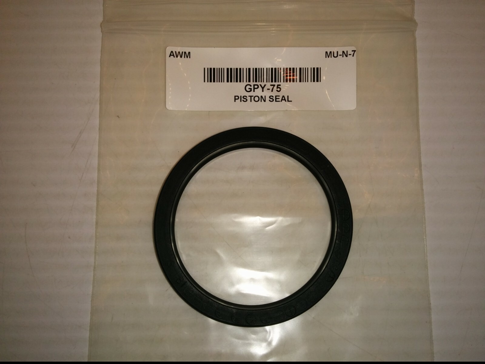 ALLWORLD MACHINERY GPY-75 PISTON SEAL, 75mm x 62mm x 7.7mm, NIB