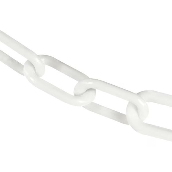 Mr. Chain 3″ x 25′ White Plastic Safety