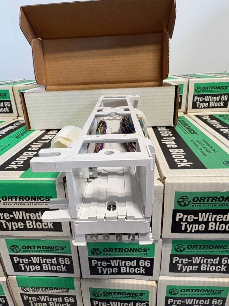 *LOT OF 109* *NEW* Ortronics Pre-Wired 66 Type Block Part OR-8050M157B
