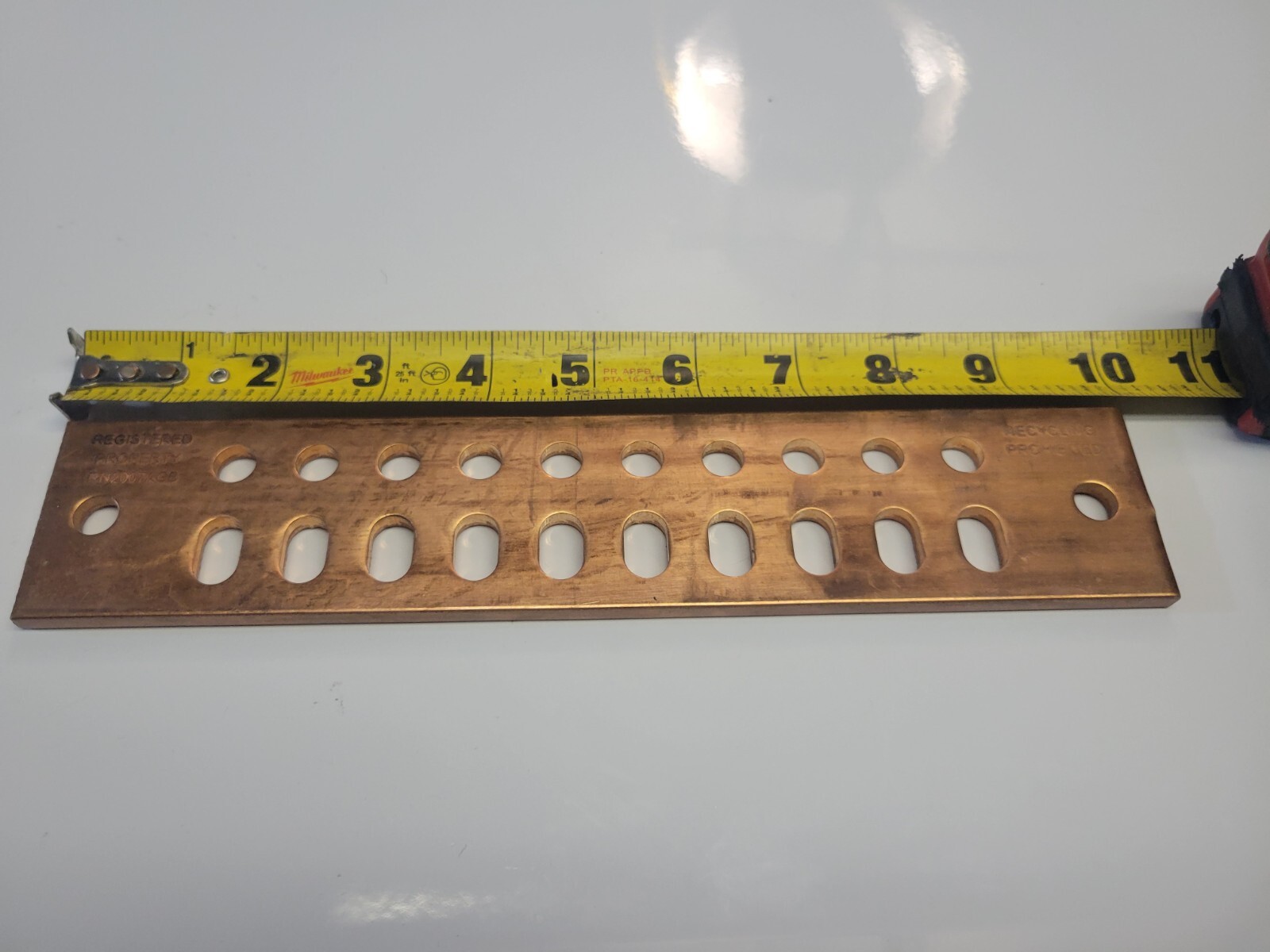 COMMSCOPE 1/4” x 2” x 10” – Copper Grounding Bus Bar ( New Bar Only )