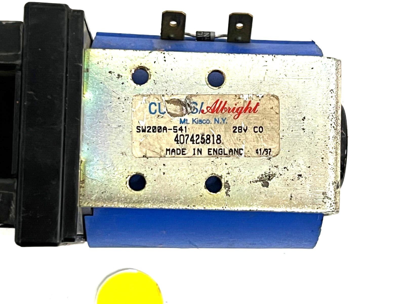 ALBRIGHT SW200A-541 SINGLE ACTING SOLENOID CONTACTOR 28V SPDT