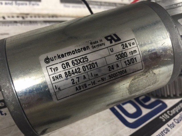Dunkermotoren Gear Motor 24V – GR63X25 w/Warranty