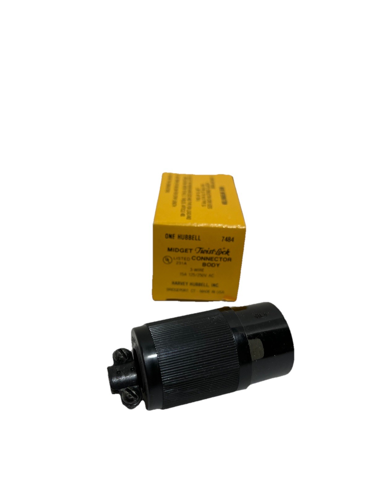 HUBBELL 7484 Connector Body Midget Twist-Lock BOX OF 10 NEW IN BOX